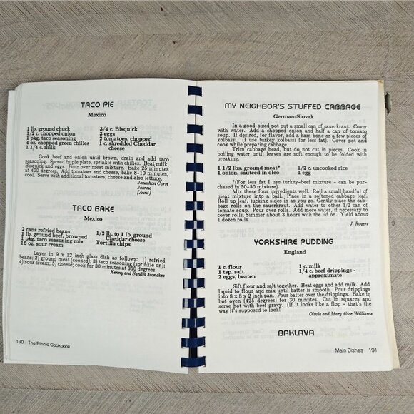 Vintage Ethnic Cookbook Western Pennsylvania Local Recipes Spiral Bound - Picture 8 of 9